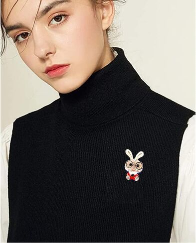 Cute Rhinestone Bunny Rabbit Brooch Pin for Women Girls Unisex Gold Plated Crystal Animal Bunny Pet Brooches Lapel Pins Dainty Graduation Honors Day Easter Holiday Jewelry Gift for Daughter Teacher Students in Saudi Arabia