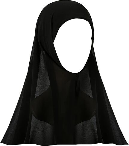 amokk Chiffon Hijab for Women with Undercap Solid Muslim Head Scarf Included 12 pcs Hijab Pins in Saudi Arabia