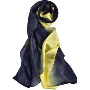 Silk Story Jane Pearl 100% Chiffon Silk Women Light Weight Soft Long Scarf Shawl Covers Solid Shaded Colors