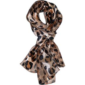 Ted & Jack - Silky Feel Leopard Print Allover Scarf