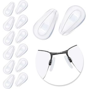 Glintbay 6/10 Pair Nosepad for Oakley Lizard OX5113 OX5120/Contrail 004147/Truss Rod/Gasser/Limit Switch/Barrelhouse Sunglass