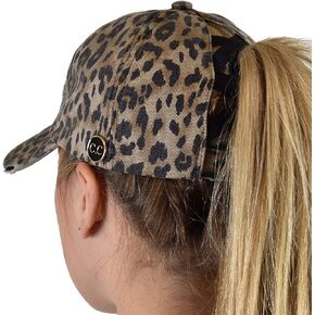 C.C Ponycap Criss Cross Messy Bun Side Button for Mask Adjustable Baseball Cap