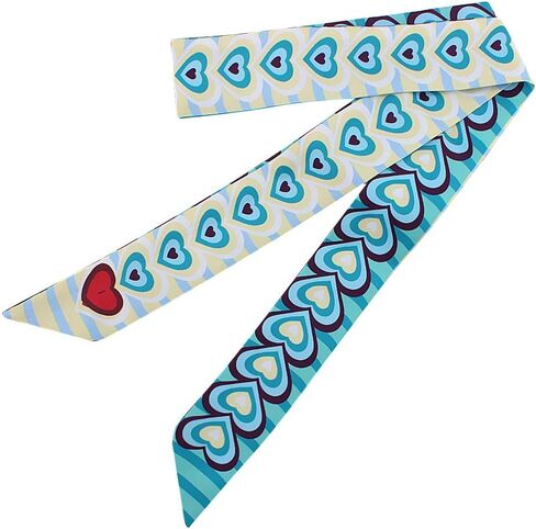 IMLECK مخطط الحب الموضة منديل حقيبة يد الشعر وشاح سوار هدية in Kuwait