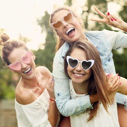 16 زوجًا من النظارات الشمسية على شكل قلب خمر نظارات عيد الحب نظارات عين القط كلاوت نظارات نظارات نظارات ريترو لمستلزمات حفلة عيد الحب صور الدعائم عطلة الزفاف عيد الميلاد in Saudi Arabia