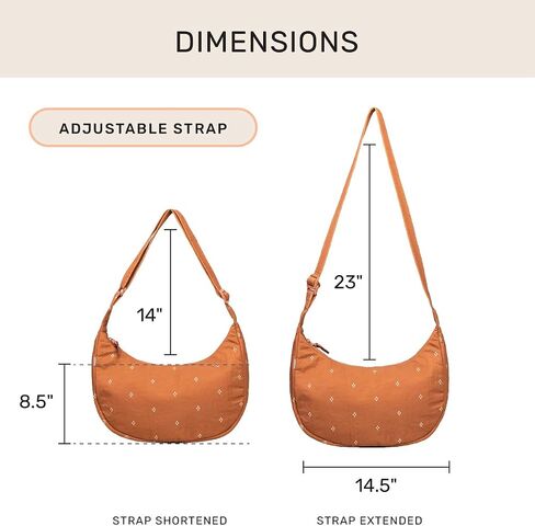 Jadyn Crescent Bag, Large Crossbody for Women – Comfortable, Versatile Anti-Theft Shoulder Bag for Travel, Everyday Use in Kuwait