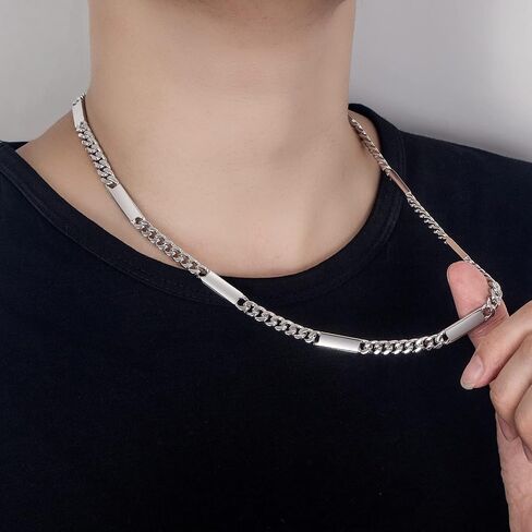 Dankadi Men 925 Sterling Silver 6mm Miami Cuban Link Necklace Fashion Women 18 "20" 22 "24" 26 "28" 30" Solid Silver Chain Choker Hip Hop Jewelry For Teen Boy Gift in Saudi Arabia