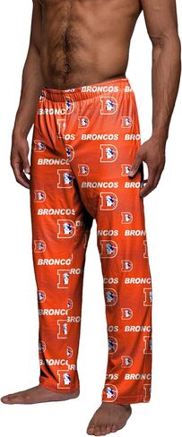 بنطال بيجامة رجالي من FOCO Denver Broncos بشعار Throwback Scatter Pattern متعدد الألوان in Saudi Arabia