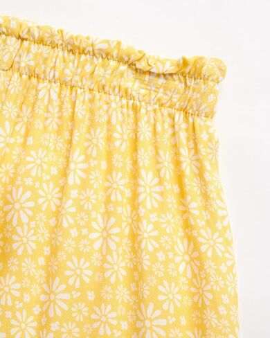 مجموعة شورت للفتيات من One Step Up - قطعتين من قميص علوي قصير من نسيج التويل خفيف الوزن بأكمام قصيرة وأزرار سفلية (المقاس: 7-12) in Kuwait