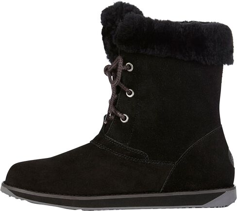 حذاء EMU Australia Shaw Lo للسيدات من بطانة الجلد مقاوم للماء باللون الأسود in Kuwait