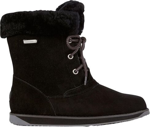 حذاء EMU Australia Shaw Lo للسيدات من بطانة الجلد مقاوم للماء باللون الأسود in Kuwait