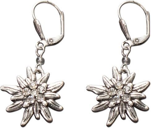 مجموعة القلائد والأقراط البافارية من ألبينفلوستيرن (باللون الأسود) - مجوهرات ليدرهوس الألمانية التقليدية، in Kuwait