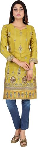 Maple Clothing Kurti Long Indian Tunic Tops for Women Party Wear Kurta in Saudi Arabia