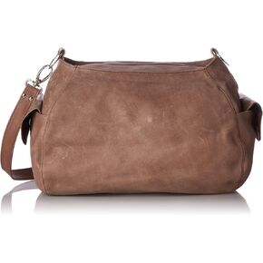 Piel Leather Top-Zip Shoulder Bag Cross Body Hobo, Charcoal, One Size in Saudi Arabia
