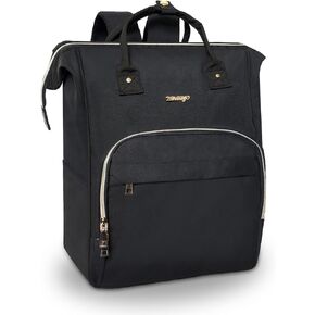 Large Travel Backpack for Women, 15.6 Inch Laptop Backpack, Computer Work Bag, Waterproof Business Backpack, Nurse Teacher Backpack with USB Port, White and Brown in Saudi Arabia