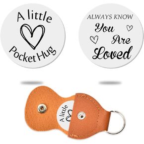 ShiQiao Spl Pocket Hug Coin Token Chirstmas Birthday Gifts Long Distance Relationship Keepsake Gift Keychain for Women Men in Saudi Arabia