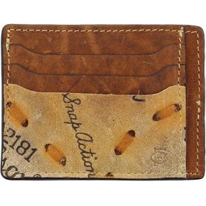 محفظة صغيرة الجيب الأمامي من Fielders Choice Goods - مصنوعة يدوياً من جلد قفاز البيسبول القديم من FC Goods، بني، مقاس واحد, بني, One size, عتيق in Kuwait