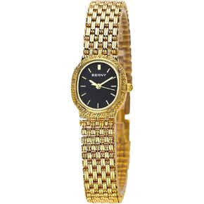 BERNY Gold Watches for Women Bracelet Watches Quartz Small Ladies Watch Updated with Tools Included in Kuwait