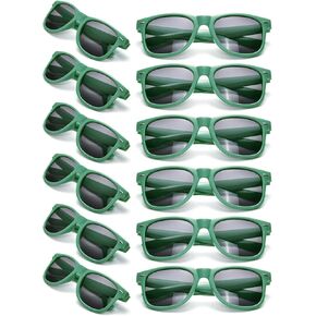 SUNOVELTIES 12 Pack Neon Colors Sunglasses Classic Retro Party Favors Sunglasses for Unisex Adult in Kuwait