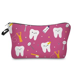 MRSP Cosmetic Bag Makeup bags for women,Small makeup pouch Travel bags for toiletries waterproof The Night Before Christmas (The Starry Night)