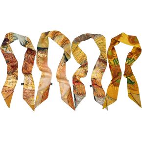 SFBBCLOZ Skinny Scarf for Women Bag Handbag Handle Silky Ribbon Scarf Bandeau Hairband Headband Neckerchief Neck Scarves