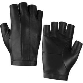 Harssidanzar Fingerless Driving Gloves Outdoor Sport Half Finger Cosplay Costume Gloves for Women KL028US