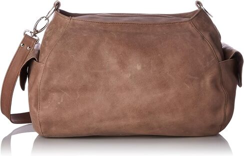Piel Leather Top-Zip Shoulder Bag Cross Body Hobo, Charcoal, One Size in Saudi Arabia