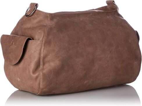Piel Leather Top-Zip Shoulder Bag Cross Body Hobo, Charcoal, One Size in Saudi Arabia