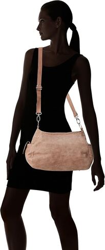 Piel Leather Top-Zip Shoulder Bag Cross Body Hobo, Charcoal, One Size in Saudi Arabia