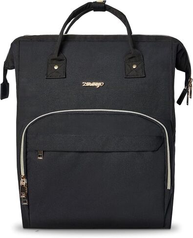 Large Travel Backpack for Women, 15.6 Inch Laptop Backpack, Computer Work Bag, Waterproof Business Backpack, Nurse Teacher Backpack with USB Port, White and Brown in Saudi Arabia