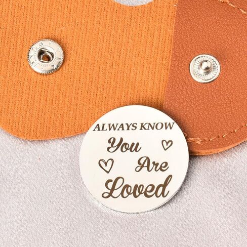 ShiQiao Spl Pocket Hug Coin Token Chirstmas Birthday Gifts Long Distance Relationship Keepsake Gift Keychain for Women Men in Kuwait