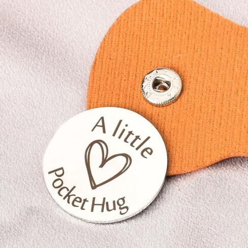 ShiQiao Spl Pocket Hug Coin Token Chirstmas Birthday Gifts Long Distance Relationship Keepsake Gift Keychain for Women Men in Kuwait