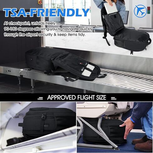 حقيبة ظهر للكمبيوتر المحمول من IGOLUMON مقاس 17.3 بوصة، حقيبة ظهر للسفر مقاومة للماء للكمبيوتر المحمول، حقيبة ظهر كبيرة للعمل في الكلية والأعمال التجارية للرجال والنساء، حقيبة ظهر صديقة لإدارة أمن المواصلات الأمريكية مع منفذ شحن USB، أسود in Kuwait