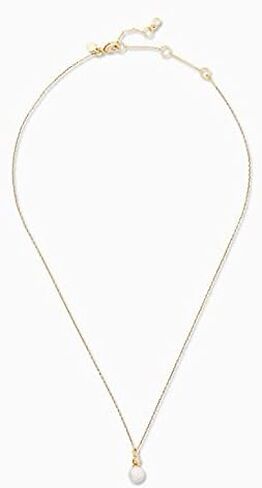 Kate Spade New York Pearl Mini Pendant Necklace, Cream and Goldtone in Saudi Arabia