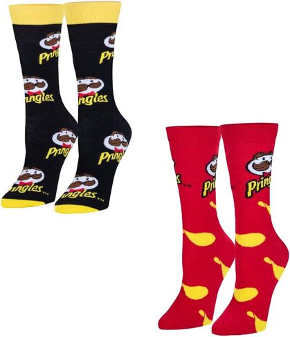 Odd Sox Pringles Chips Snack Themed Sock for Adults, Cute Fun Prints, Mix & Match 2 Pack in Saudi Arabia