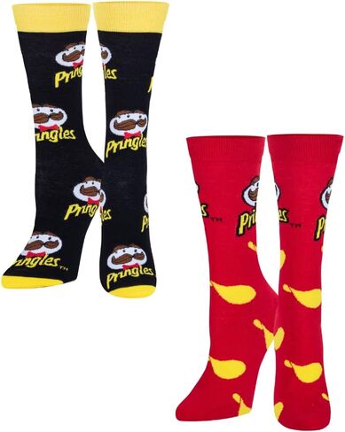 Odd Sox Pringles Chips Snack Themed Sock for Adults, Cute Fun Prints, Mix & Match 2 Pack in Saudi Arabia