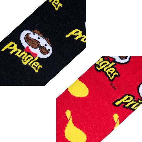 Odd Sox Pringles Chips Snack Themed Sock for Adults, Cute Fun Prints, Mix & Match 2 Pack in Saudi Arabia