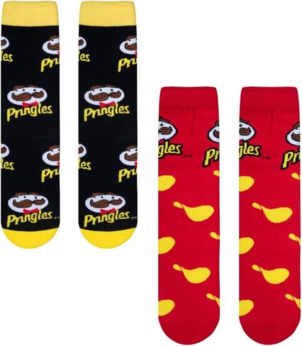 Odd Sox Pringles Chips Snack Themed Sock for Adults, Cute Fun Prints, Mix & Match 2 Pack in Saudi Arabia