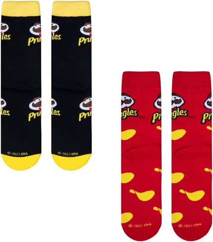 Odd Sox Pringles Chips Snack Themed Sock for Adults, Cute Fun Prints, Mix & Match 2 Pack in Saudi Arabia