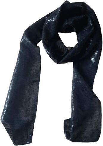 KVR Fashion Party Dance Vintage Sparkle Long girl teen Sequin polyester net scarf headband cum waist belt in Kuwait