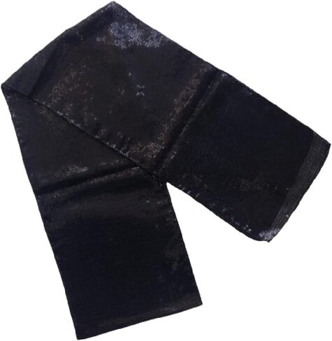 KVR Fashion Party Dance Vintage Sparkle Long girl teen Sequin polyester net scarf headband cum waist belt in Kuwait