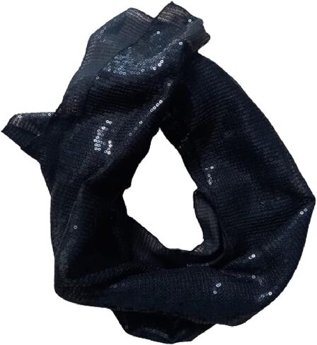 KVR Fashion Party Dance Vintage Sparkle Long girl teen Sequin polyester net scarf headband cum waist belt in Kuwait