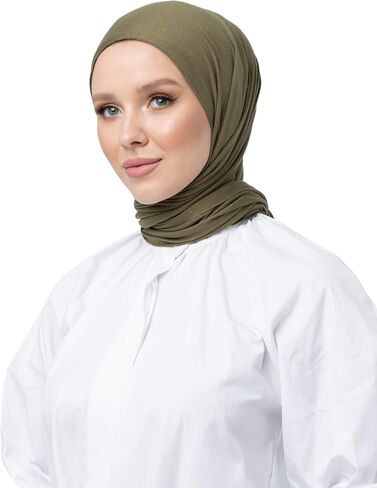 SWANISTANBUL Jersey Hijab Scarf for Women - Quality Head Scarf Wrap for Girls - Fashion Muslim Women Hijab Scarves Headwear in Saudi Arabia