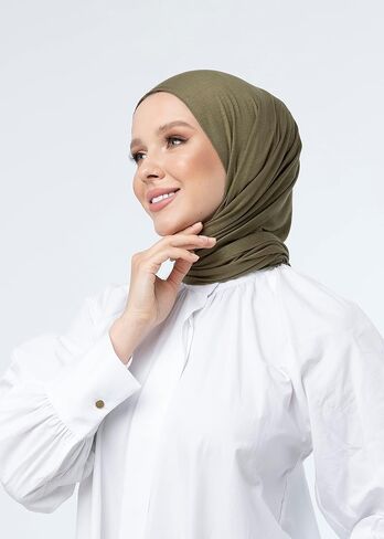 SWANISTANBUL Jersey Hijab Scarf for Women - Quality Head Scarf Wrap for Girls - Fashion Muslim Women Hijab Scarves Headwear in Saudi Arabia