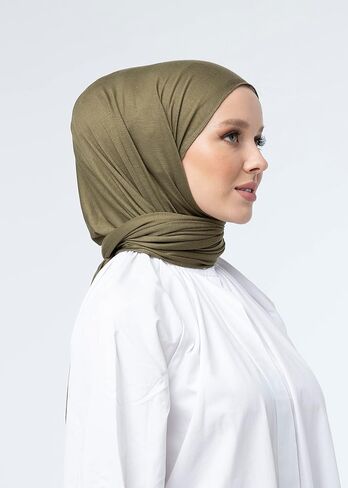 SWANISTANBUL Jersey Hijab Scarf for Women - Quality Head Scarf Wrap for Girls - Fashion Muslim Women Hijab Scarves Headwear in Saudi Arabia