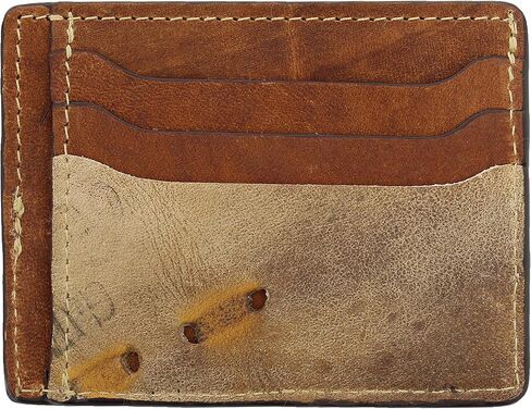 محفظة صغيرة الجيب الأمامي من Fielders Choice Goods - مصنوعة يدوياً من جلد قفاز البيسبول القديم من FC Goods، بني، مقاس واحد, بني, One size, عتيق in Kuwait