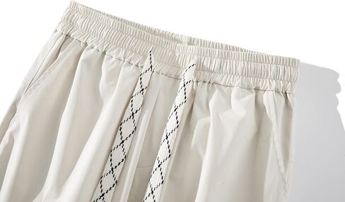 بنطلون رياضي فضفاض للرجال من PRIJOUHE كاجوال خفيف الوزن مع جيوب للجري والركض in Kuwait