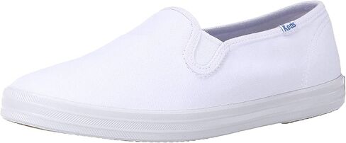 Keds Keds Champion Slip on, Sneaker Womens, White Leather, 9.5 Wide in Kuwait