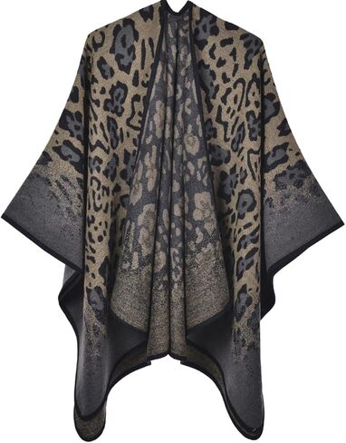 سترة صوفية نسائية من Shmily Girl ملفوفة بشال مفتوح من الأمام لفصل الشتاء والخريف in Kuwait