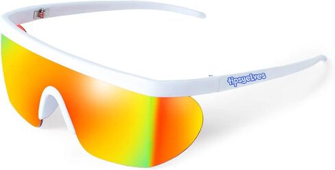 Tipsy Elves Sunglasses - Retro Sport Performance Shades - Colorful UV400 Protection Mirrored Lens Polarized and Non-Polarized in Kuwait
