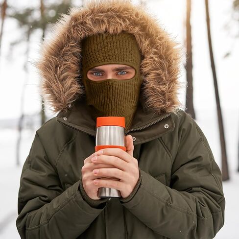 نيوكوت قناع تزلج محبوك بفتحة واحدة لكامل الوجه من 5 قطع، قبعة بالاكلافا حرارية شتوية مبتكرة مضحكة مع قرون للرياضات الخارجية والتزلج وركوب الدراجات للرجال والنساء، متعددة الالوان، مقاس واحد, متعدد in Kuwait